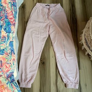 brandy melville pink sweatpants